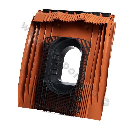 Univerzális 110 mm lapos átvezető cserép + szellőző feltét KG9854