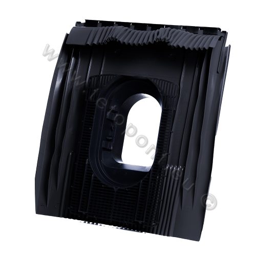 Univerzális 110 mm lapos átvezető cserép + szellőző feltét