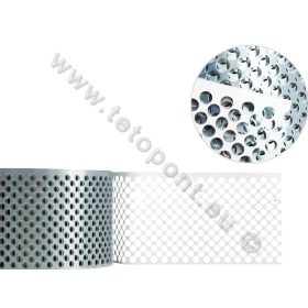 Eresz szellőző szalag alumínium Fehér 8,8 cm / 10 m