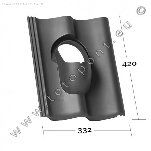 Duna átvezető cserép 110 mm