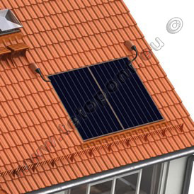 Szolárkivezető adapter és átvezető cserép beépítése