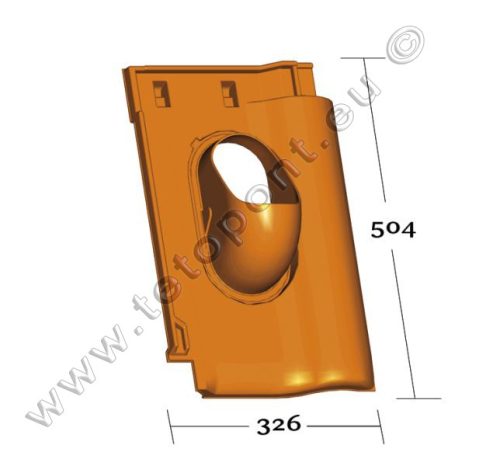 Balance átvezető cserép 110 mm