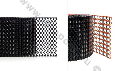 Eresz szellőző szalag alumínium 10 cm / 10 m hullámozott