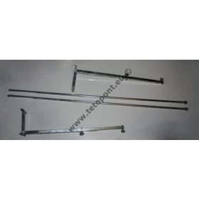   Korlát szett tetőjárda kialakításához horganyzott és festett Magyar