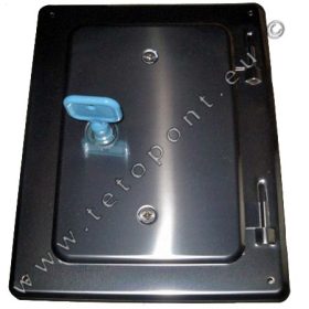 Rozsdamentes kéményajtó 250x200 mm / 120 x 180 mm