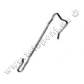 Rögzítő kampó síkpalához, lécbe akasztható