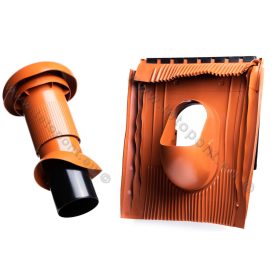   Univerzális 125 mm átvezető cserép + VENT szellőző cső