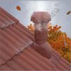 Univerzális 125 mm átvezető cserép + VENT szellőző cső + gégecső + UNI fóliagallér szett
