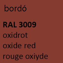 RAL 3009 Bordó