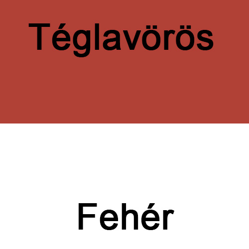 Téglavörös-Fehér