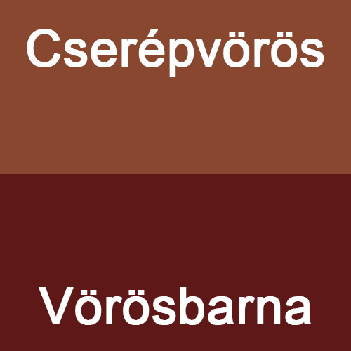 Cserépvörös / Vörösbarna
